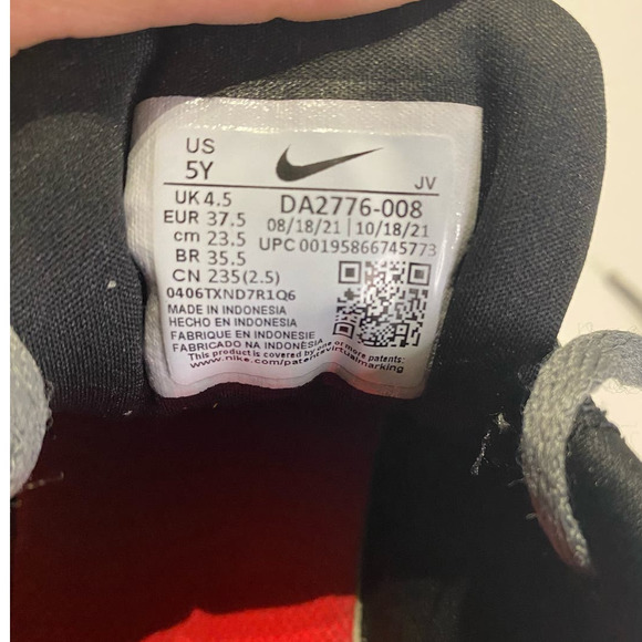 Nike Star Runner 3 (GS) Smoke Grey, Siren Red Black Youth Size 5Y DA2776-008 - Picture 4 of 6